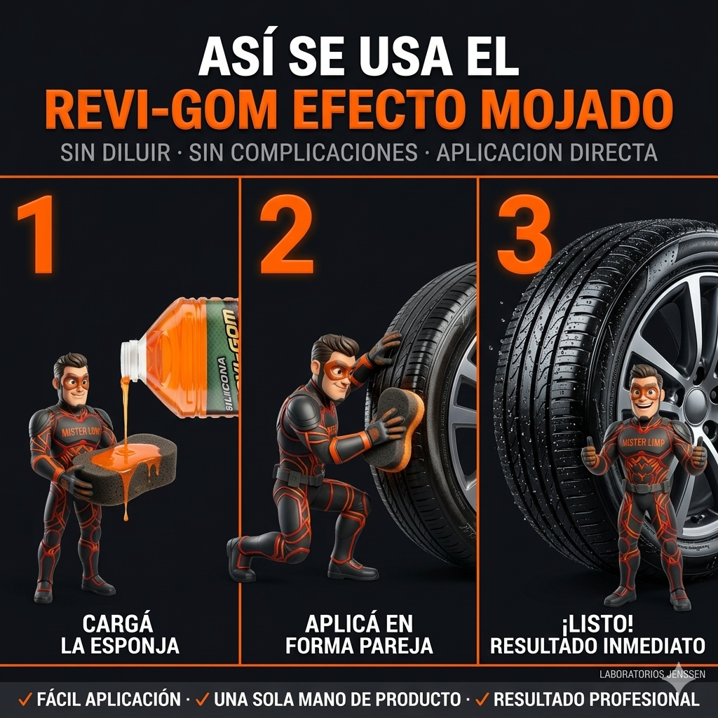 Revi Gom Efecto Mojado